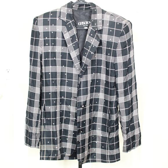 Vintage 80s Criscione X Cache Jacket Blazer with Rhinestones Size Petite S - Picture 1 of 5